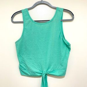 Teal workout shirt
